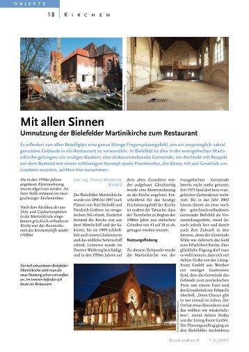 Mit allen Sinnen Umnutzung der bielefelder ... - Bauverlag