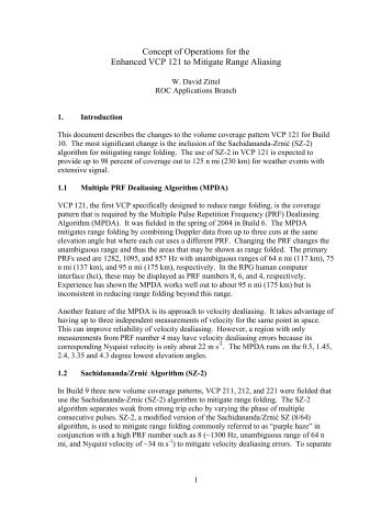 Concept of Operations for the Enhanced VCP 121 to Mitigate Range ...