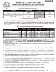 Renewal Form for Real Estate Salespersons and Brokers