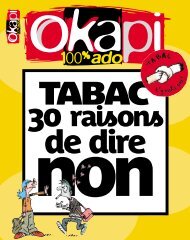 Tabac - 30 raisons de dire non (Okapi) - Inpes