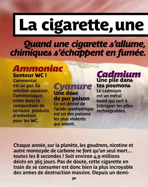 Tabac - 30 raisons de dire non (Okapi) - Inpes