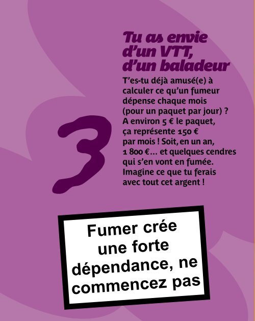 Tabac - 30 raisons de dire non (Okapi) - Inpes