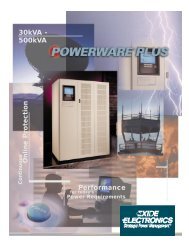 Plus Family 30kVA to 500kVA - United Power & Battery