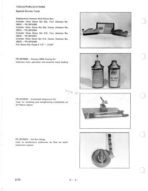 Tools and Publications - Vintage Snow