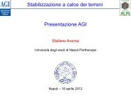 Saluto ai partecipanti - Associazione Geotecnica Italiana