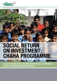 Social RetuRn on inveStment: cHaHa PRogRamme - Bond