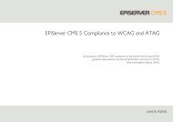 EPiServer's Compliance to WCAG and ATAG - EPiServer World