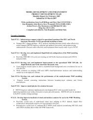 MODEL DEVELOPMENT AND ENHANCEMENT PDT - RUC - NOAA