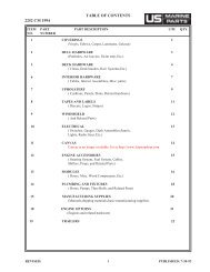 2252 CM 1994 TABLE OF CONTENTS - Bayliner Parts