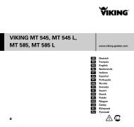 viking mt 545, mt 545 l, mt 585, mt 585 l