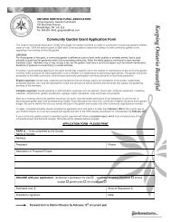 Community Garden Grant Application Form - Ontario Horticultural ...