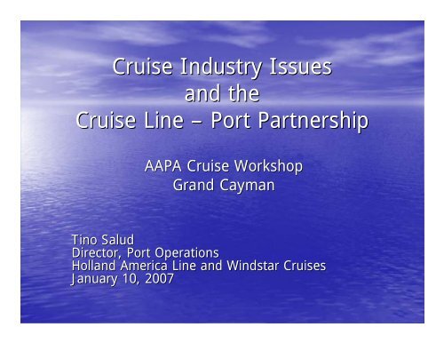 Cruise Industry Issues and the Cruise Line - staging.files.cms.plus.com