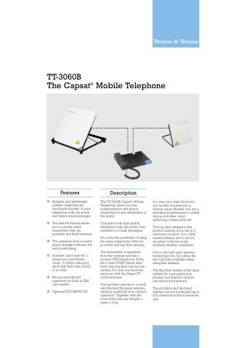 TT-3060B The Capsat® Mobile Telephone