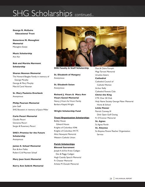 Table of Contents - Sacred Heart-Griffin High School