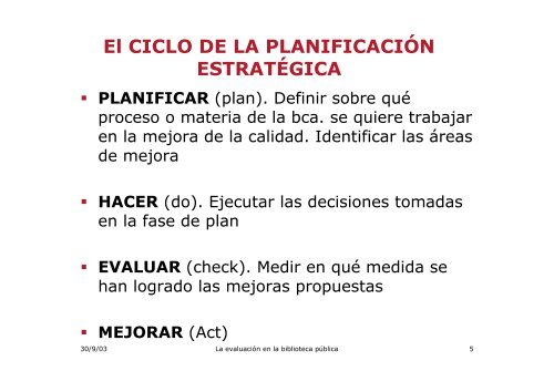 La evaluaciÃ³n en la biblioteca pÃºblica: indicadores y otros ... - sinic