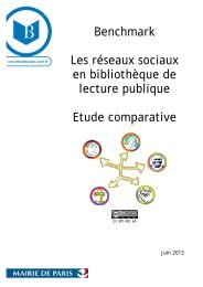 Benchmark, les rÃ©seaux sociaux en bibliothÃ¨que : Ã©tude ... - Enssib