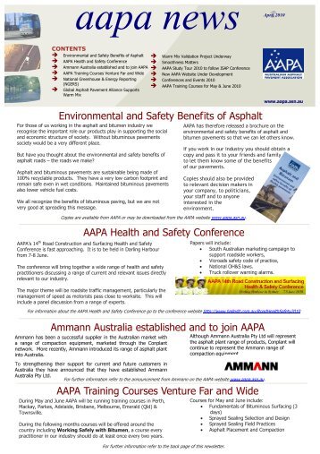 April 2010 - Australian Asphalt Pavement Association