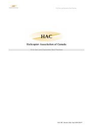 HAC Oil & Gas IBP - Helicopter Association of Canada