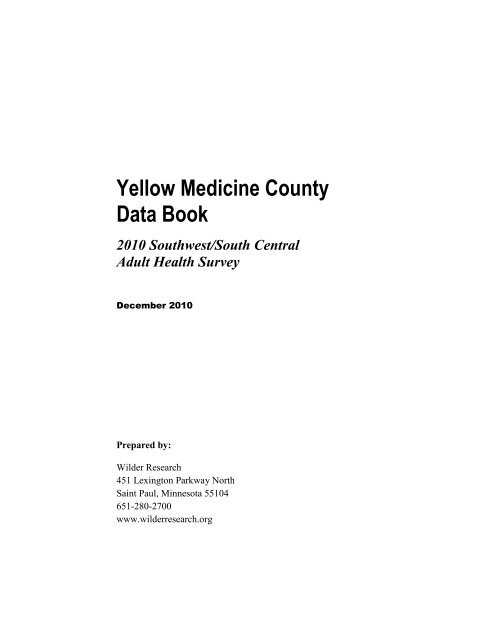 Yellow Medicine County Data Book