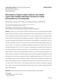 Determination of Lignin in Marine Sediment Using Alkaline Cupric ...