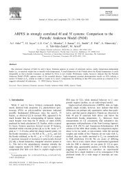 ARPES in strongly correlated 4f and 5f systems: Comparison to the ...