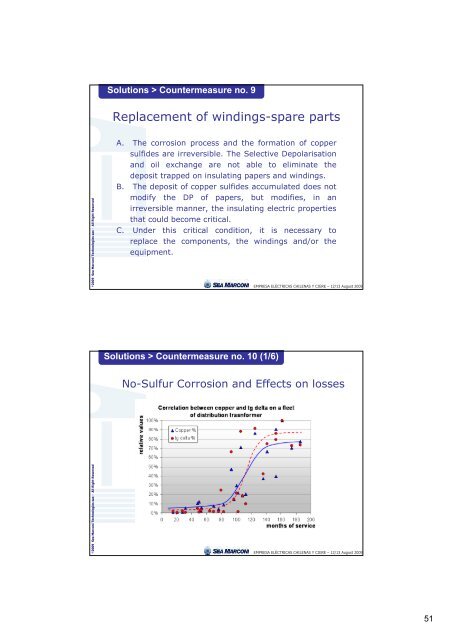 âDBDS & CORROSION FREEâ Programme: Diagnosis and ... - CigrÃ©