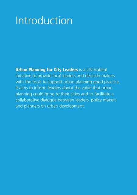 Urban Planning for City Leaders - Cities Alliance