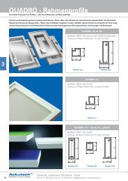 QUADRO - Rahmenprofile - Ackutech AG