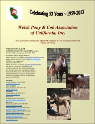 Spring 2012 Bulletin - the Welsh Pony & Cob Association of California