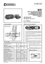 Valvula reductora de presion pilotada con mando ... - Duplomatic