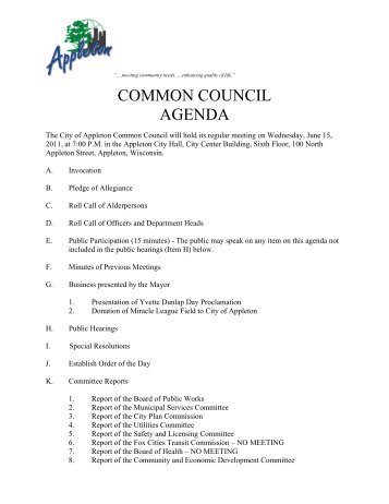 ordinance amending chapter 23 of the municipal - City of Appleton