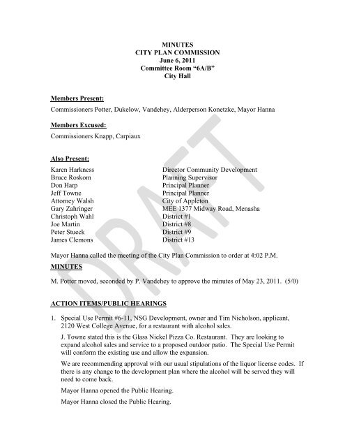 ordinance amending chapter 23 of the municipal - City of Appleton