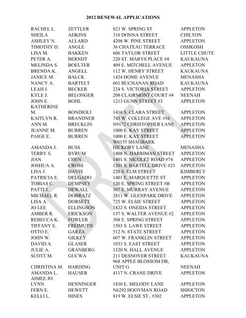 ordinance amending chapter 23 of the municipal - City of Appleton