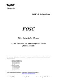 FOSC-500AA ordering guide - Raycom