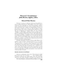 Thoreau's Translations: John Brown, Apples, Lilies - College of Arts ...