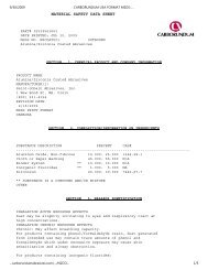 carborundum usa format msds: nzcoat001 - EMI Supply, Inc