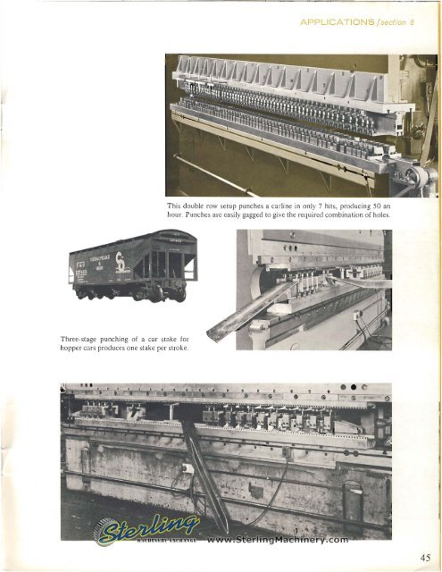 Cincinnati Mechanical Press Brake Applications Brochure - Sterling ...