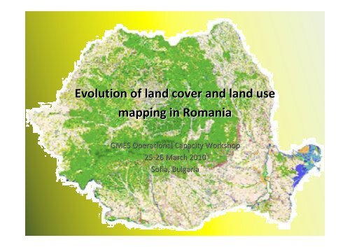 Evolution of land cover and land use mapping in Romania