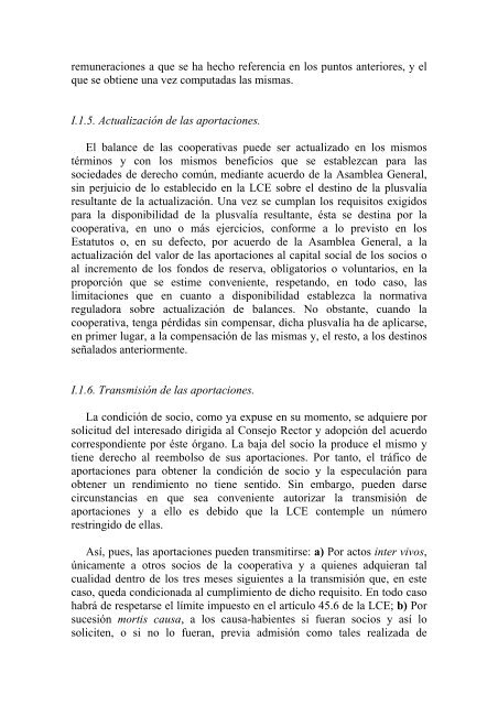 propuesta de reforma del régimen económico de la cooperativa