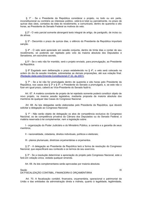 ConstituiÃ§Ã£o da RepÃºblica Federativa do Brasil de 1988 - Compilado