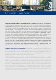 Lo Studio The Firm - Studio Legale De Berti Jacchia Franchini Forlani