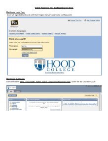 Hood college blackboard deals