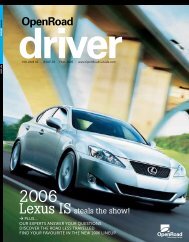 Fall 2005 - OpenRoad Driver