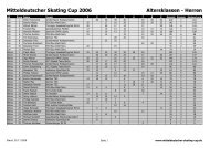 Mitteldeutscher Skating Cup 2006 Altersklassen - Herren