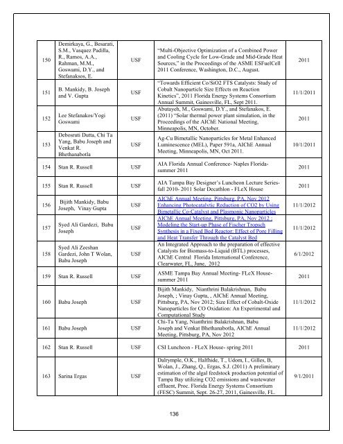 Annual Report- Part III - Florida Energy Systems Consortium