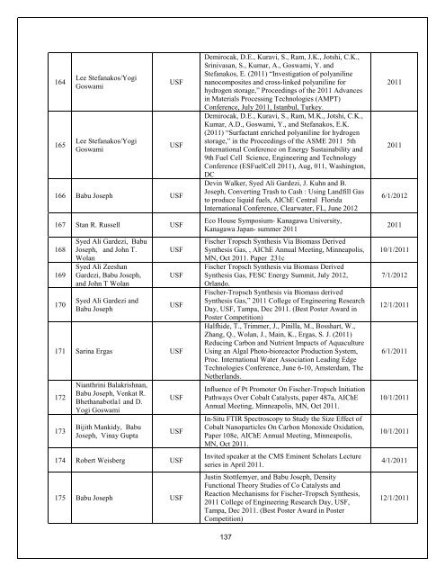 Annual Report- Part III - Florida Energy Systems Consortium