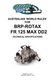 BRP-ROTAX FR 125 MAX DD2 - Australian Karting Association