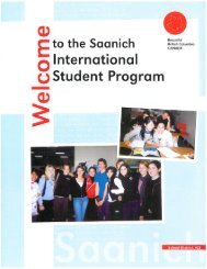 Brochure - Saanich International Student Program - School District 63