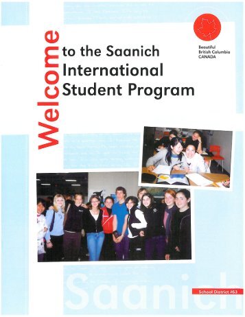 Brochure - Saanich International Student Program - School District 63