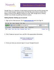 Introduction to Google Docs